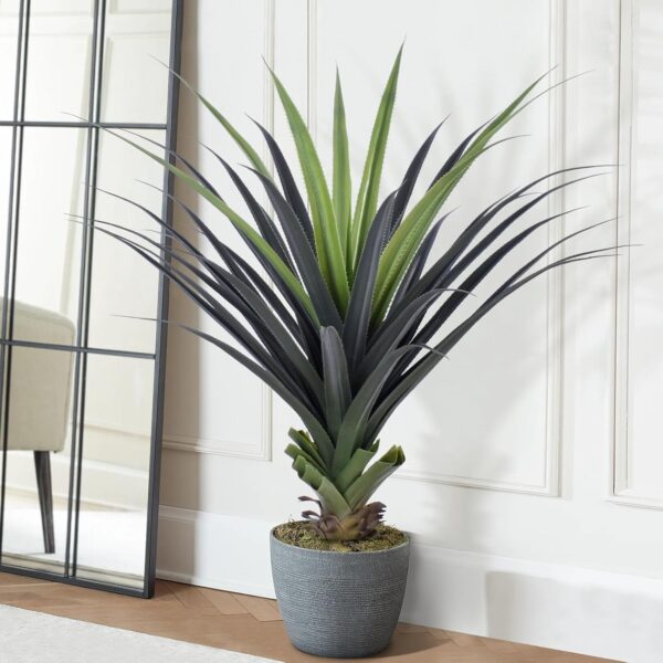 3ft Artificial Spiked Agave Plant, 36" Faux Agave Plants Indoor Outdoor - Image 4